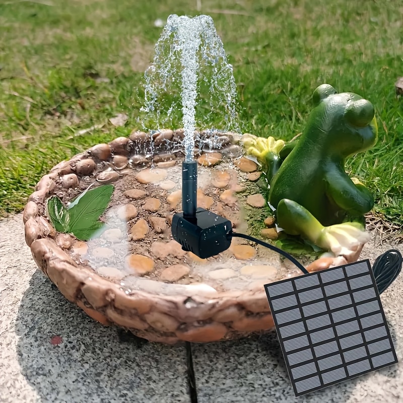 نافورة شمسية مع 6 فوهات - مضخة - مراجعة Solar Pool Pump Kit وسعره