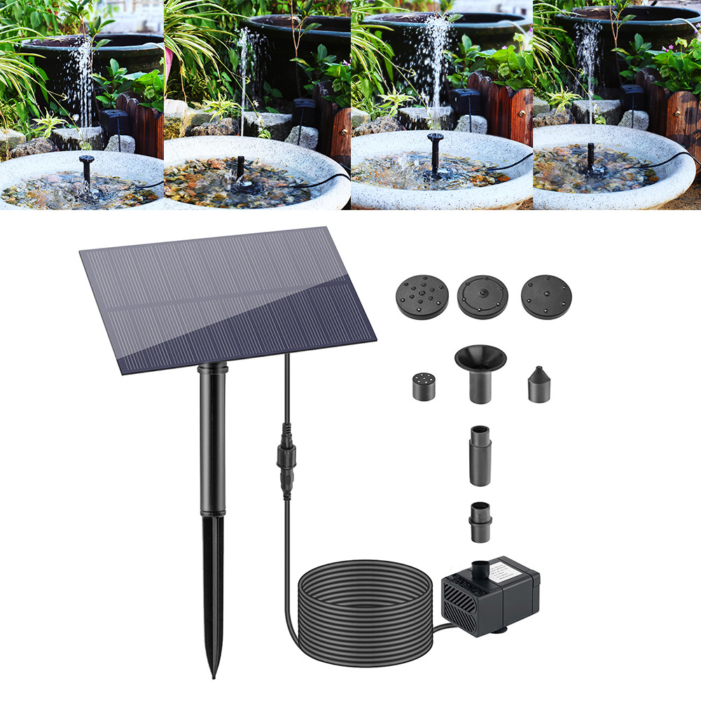 5 واط 5 فولت نافورة الماء حديق - مراجعة Solar Pool Pump Kit وسعره